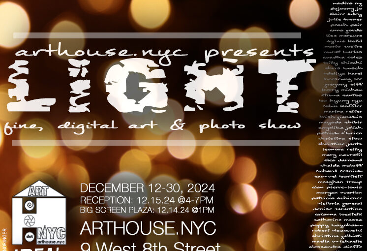 @arthouse.nyc, @bigscreenplaza juried digital installation, LIGHT December 2024 Exhibition